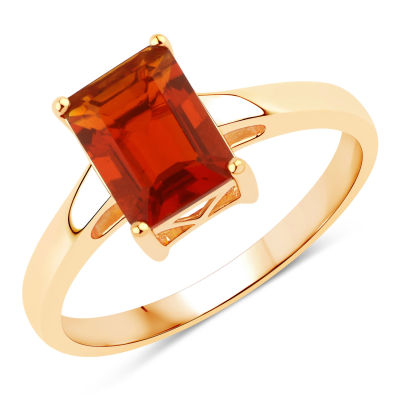 14KT Yellow Gold 1.02ctw Fire Opal Ring. Opal Octagon/8x6mm - 1/1.02 ctw Prong Setting Natural 