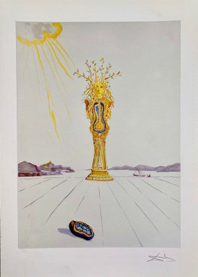 Salvador Dali BAROMETER WOMAN Facsimile Signed Giclee. This is a limited edition giclee titled 