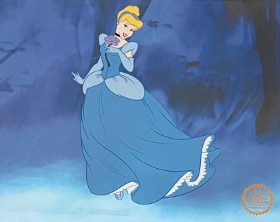Disney Cinderella Sericel Animation Art Serigraph Cel. This is a Disney Limited Edition 
