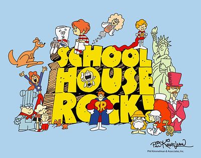 Schoolhouse Rock Series Sericel Animation Art Cel. This is a rare limited edition sericel 