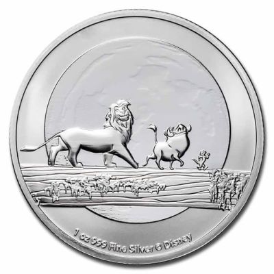 2021 $2 Disney Lion King Silver Niue Coin. ESTIMATE: $80.00-$90.00. One 2021 $2 Disney Lion King 