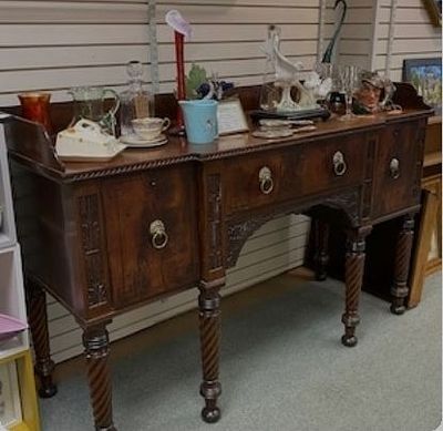Regency / Georgian sideboard / buffet server with cutlery drawer. BUYER TO COLLECT FROM 