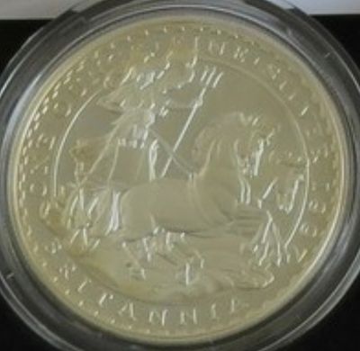 Rare 1997 fine silver Britannia coin encapsulated, no case