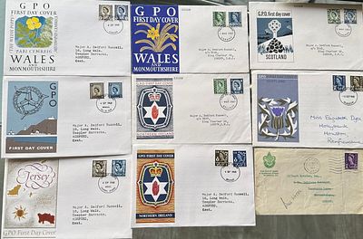 GB Regionals FDC's inc Wales, Scotland, Northern Ireland and Channel Islands Wildings 