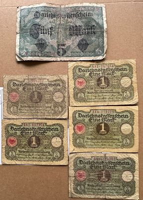 old German banknotes
