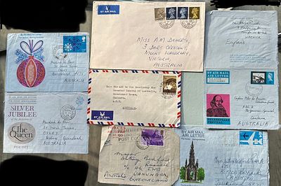 AUSTRALIA FDC and other Air Letter military interest Air Mail from Salisbury and Germany etc to 