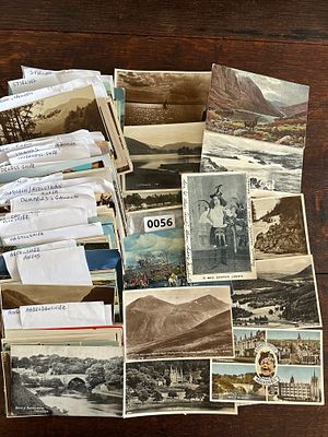 c150 vintage and edwardian Scottish postcards many stamped