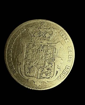 1827 George IV sovereign 22k gold coin. 1827 George 4th 22k gold sovereign coin