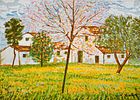 MICHELE CASCELLA, Lotto composto da n. 3 serigrafie su tela
Viottolo tra ginestre, Primavera Fotos - 1