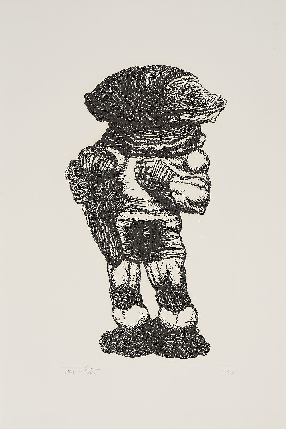 LUCIANO DE VITA, Senza titolo. LUCIANO DE VITA(Ancona 1929-Bologna 1992)Senza titolo,Acquaforte 