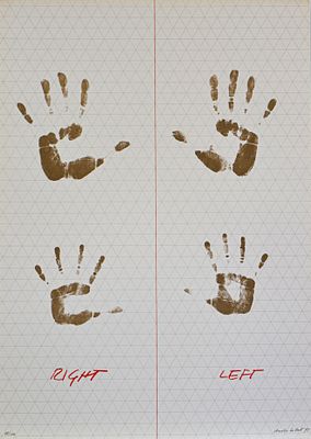 AMALIA DEL PONTE, Right-left. AMALIA DEL PONTE(Milano 1936 – Milano 2025)Right-left 