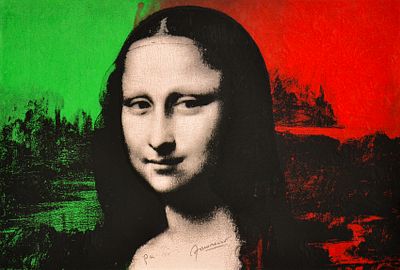 GIANNI FORNARESIO, Gioconda. GIANNI FORNARESIO(1952)Gioconda, Serigrafia, cm 60x90, Es. 