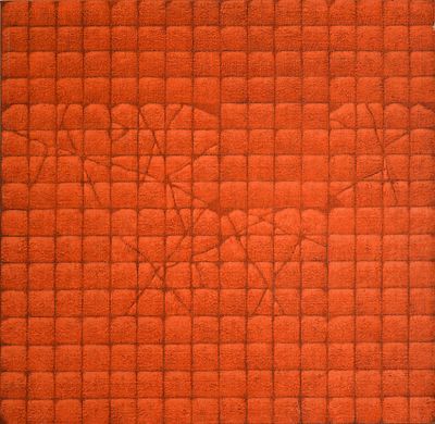 ENZO L'ACQUA, Sulle trame del tempo. ENZO L'ACQUA(Savona 1938)Sulle trame del tempo, 1987Olio su 