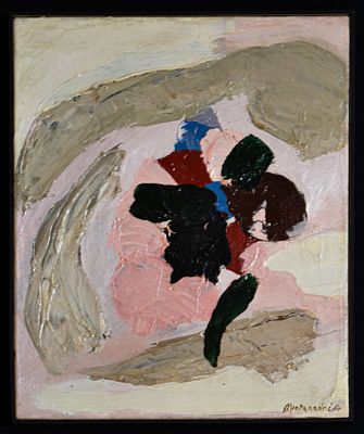 LUIGI MONTANARINI, Senza titolo (Anti-informale). LUIGI MONTANARINI(Firenze 1906 – Roma 