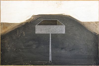 SALVATORE GARAU, Vasca. SALVATORE GARAU(Santa Giusta 1953)Vasca, 1990Tecnica mista su carta 