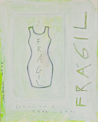 SILVIA LEVENSON, Frágil. SILVIA LEVENSON(Buenos Aires 1957)Frágil, 1999Tempera e acrilico su 