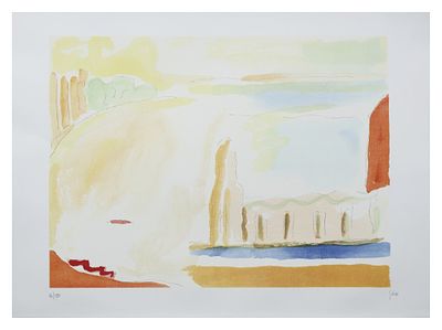 VIRGILIO GUIDI, Venezia (Arancione) - VIRGILIO GUIDI (Roma 1891 – Venezia 1984) Venezia 