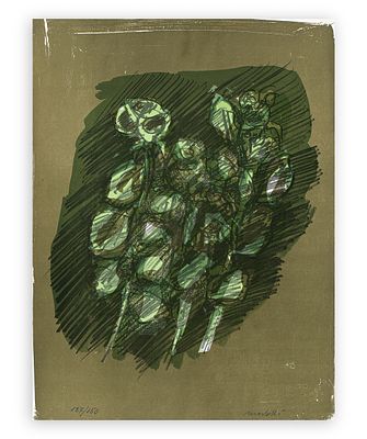 ENNIO MORLOTTI, Corrente controcorrente - ENNIO MORLOTTI (Lecco 1910 - Milano 1992) Corrente 