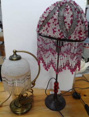 Two Art Deco style table lamps (2)