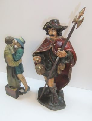 Two oversized figurines, one by Piazza (2) Largest 50cm tall