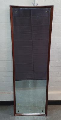 Floor-standing elongated vintage mirror