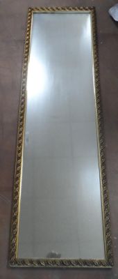 Large rectangle gilt framed mirror