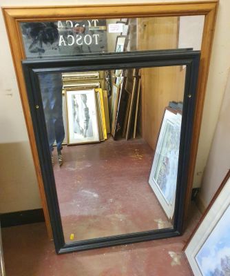 Two large framed mirrors (2)