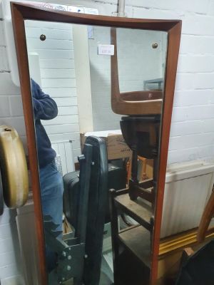 Full-length 1970s retro bedroom mirror