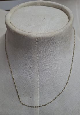 14K GP yellow gold fine chain, 1 gram