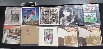 Good Collection of Led Zeppelin 12" Vinyl records to include an official 1979 Knebworth 