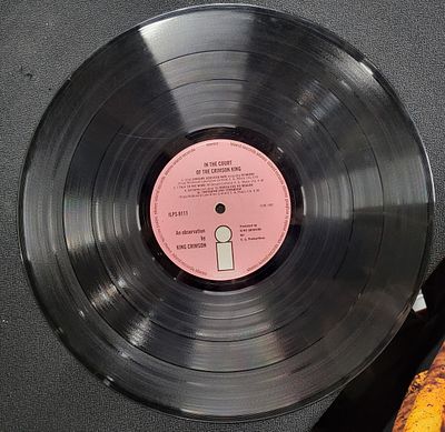Original 1969 UK 1st pressing 12" Vinyl Record "In the court of the Crimson King" by Island 