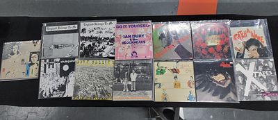 Quantity of various 12" Punk/rock records to include Sham 69, Stranglers etc (QTY)