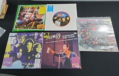 Five British 12" Punk LP's to include Buzzcocks, Sham 69 and the Adverts etc (5)
