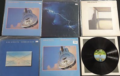 Collection of various Dire Strait 12" LP's to include "Brothers in arms" and "Communique" 