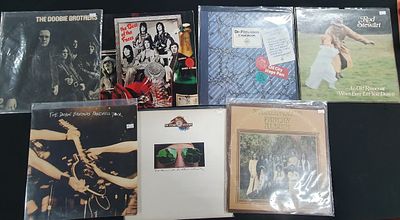 Collection of various Rock 12" LP's to include Rod Stewart, The Doobie Brothers and dr feelgood 