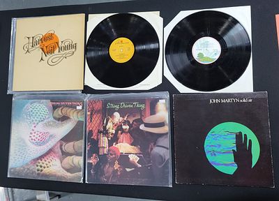 Four 12" Folk LP's to include Neil Young, John Martyn and String Driven thing (4)