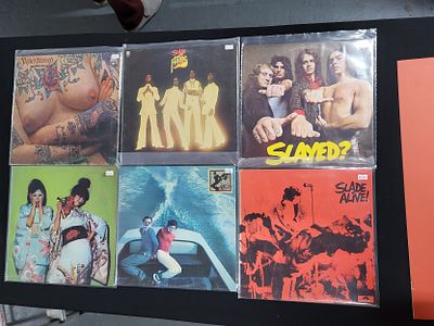 Six 12" Rock LP's to include Slade and SuperTramp etc (6)