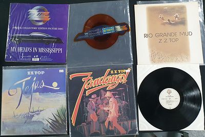 Collection of various ZZ top LP's to include a Special Collectors edition picture disc "My 