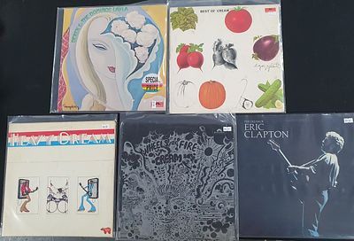 Collection of vairous Cream and Eric clapton LP's to include "Layla and other assorted love 