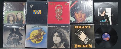 Collection of various 70s/80s Rock LP's to include "Toto", "Marc Bolan and T-Rex" and others 