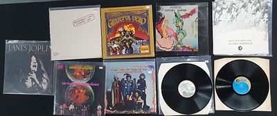 Collection of various 60s/70s rock 12" LP's to include "Iron Butterfly", "The velvet 