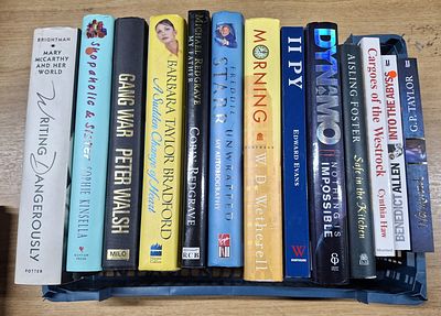 Box of approx 13 signed, first edition books, mainly hardback to include Edward Evans, Peter 