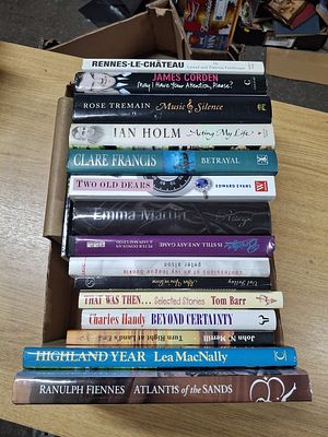 Box of approx 17 signed, first edition books, mainly hardback to include James Corden, Rose 