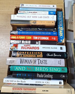 Quantity of approx 18, signed first editions, mainly hardbacks by Paula Gosling, Andy McNab 