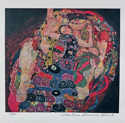 Gustav Klimt THE MAIDEN Signed Limited Giclee. Gustav Klimt “The Maiden” Estate-Signed Limited 