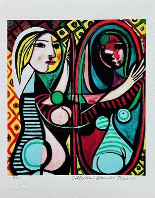 Pablo Picasso GIRL BEFORE A MIRROR Signed Limited. Pablo Picasso “Girl Before a Mirror” Limited 