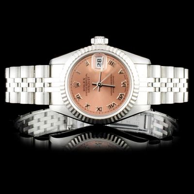Rolex SS DateJust Ladies 26mm Wristwatch. Rolex DateJust 26mm Stainless Steel Ladies Watch A 