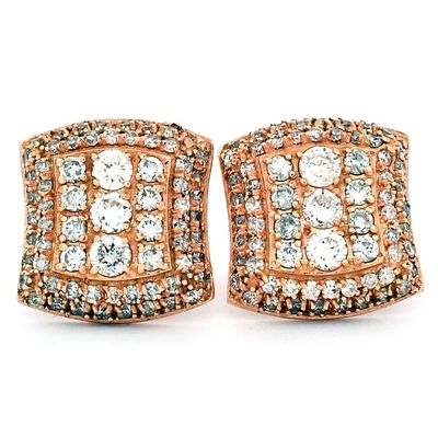 14K Rose Gold 1.32ctw Diamond Earrings Estimated Retail Replacement Value: $5,130.00 Reference: 