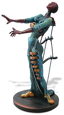 Salvador Dali BURNING GIRAFFE WOMAN WITH DRAWERS. Salvador Dal&iacute; “Burning Giraffe Woman with 