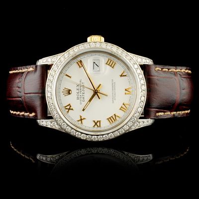 Rolex DateJust 1.50ctw Diamond 36MM Wristwatch. Ref: WAG16500 Specification: Model: DateJust 